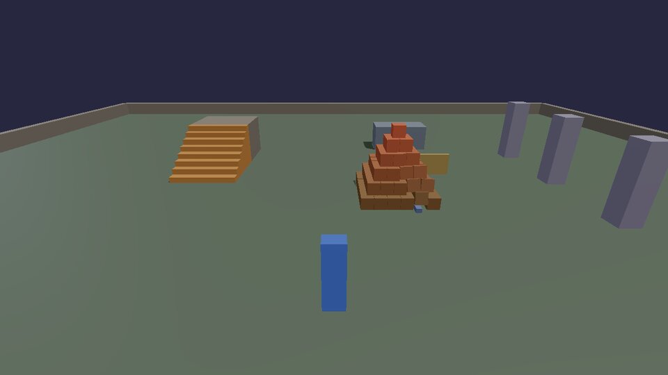 A pyramid of crates